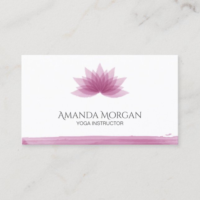 Lotus flower business card (Front)