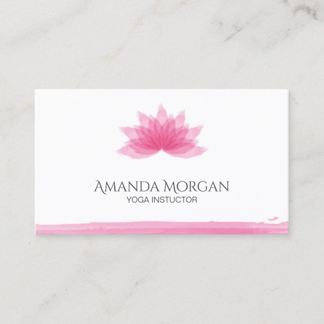 Lotus flower business card (Front)