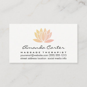 Lotus Flower Business Card