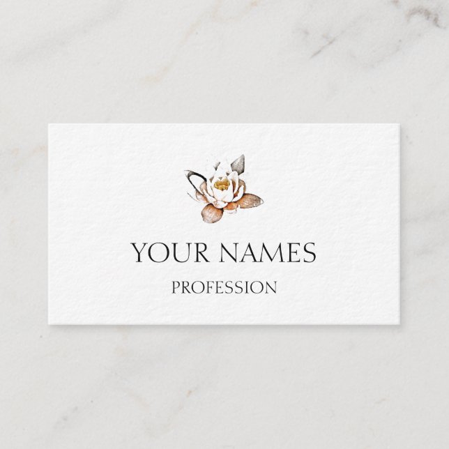 "LOTUS FLOWER" BUSINESS CARD (Front)