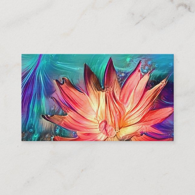 Lotus flower business card (Front)