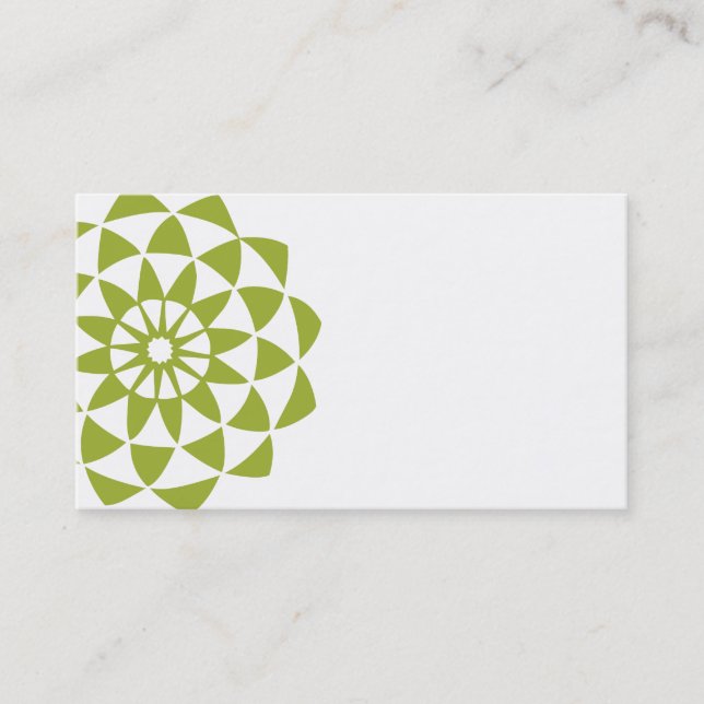 Lotus Flower Business or Calling Card (Front)