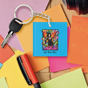 Lotus Flower Chinese Water Dragon Key Ring