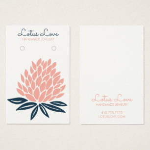 Lotus Flower Earring Necklace Jewellery Display Ca