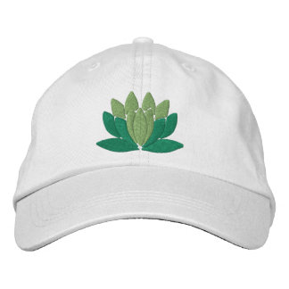 Lotus Flower Embroidered Hat
