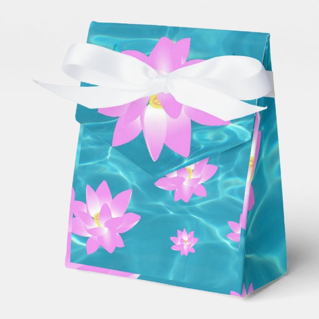 Lotus Flower Favour Box (Front Side)