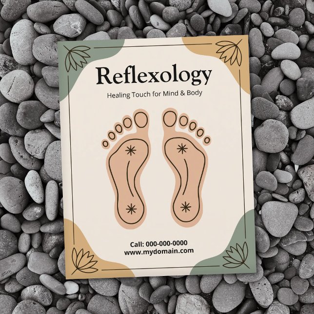 Lotus Flower & Footprint - Reflexology Flyer (Lotus Flower & Footprint - Reflexology Flyer)