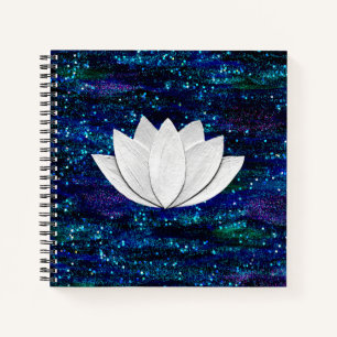 Lotus Flower Galaxy Notebook