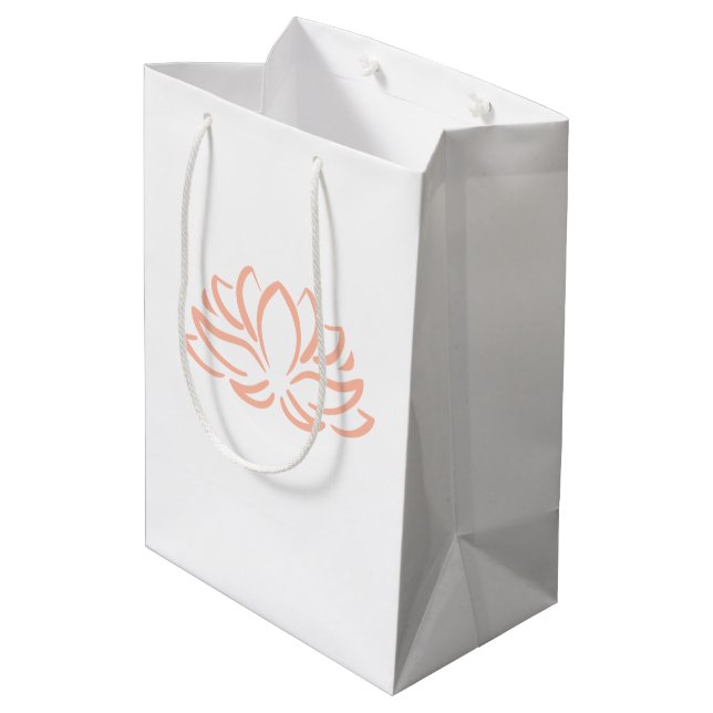 Lotus Flower Gift Bag: Zen Gift Bag (Back Angled)