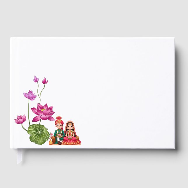 Lotus flower  guest book (Front)