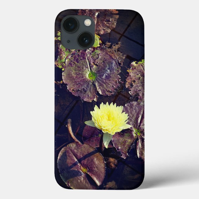 lotus flower in autumn iPhone / iPad case (Back)