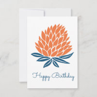 Lotus Flower Inspirational Mindful Happy Birthday 