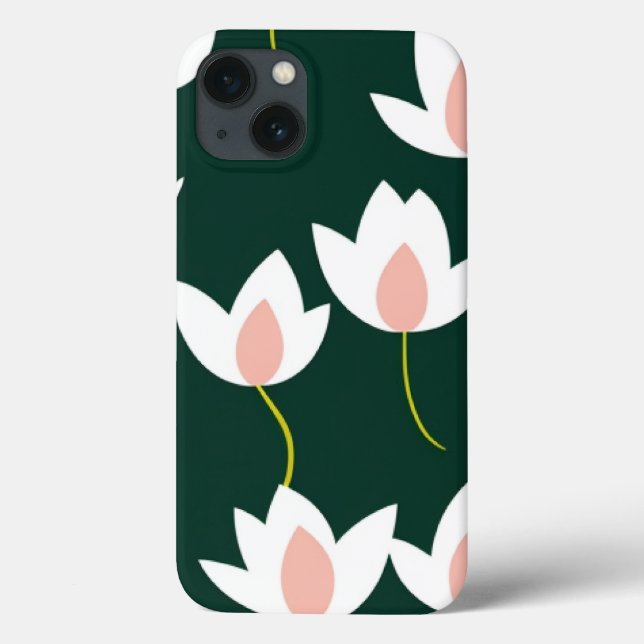 Lotus Flower Iphone Case (Back)