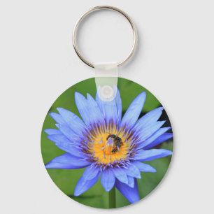 Lotus flower key ring