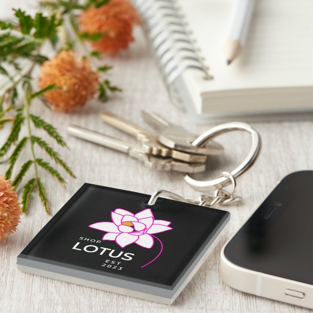 LOTUS Flower  Key Ring (Front Right)