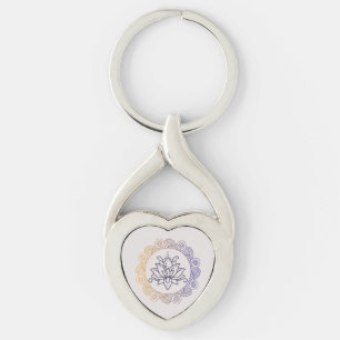 Lotus Flower Keychain