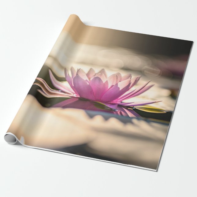 Lotus Flower ,Lake,Zen Wrapping Paper (Unrolled)