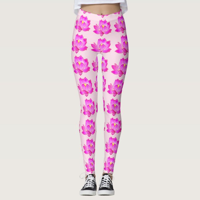 Lotus Flower Leggings (Front)