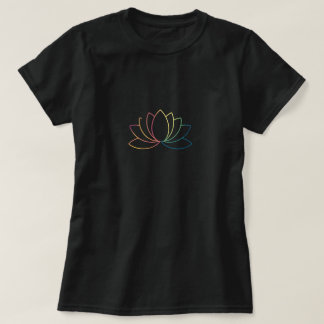 Lotus Flower Line Drawing T-Shirt