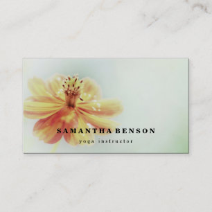 Lotus Flower Logo Yoga Business Card