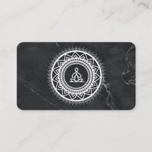 Lotus Flower Meditation Yoga Teacher Business Card