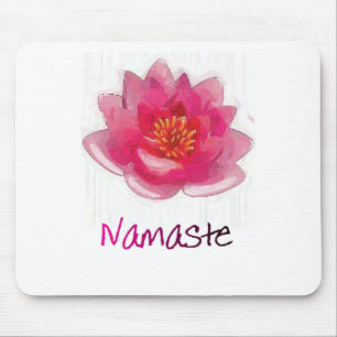 Lotus Flower "Namaste" Yoga Gifts Mouse Mat