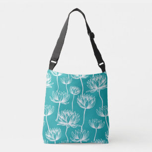 Lotus Flower pattern Crossbody Bag