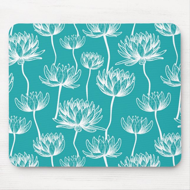 Lotus Flower pattern Mouse Mat (Front)