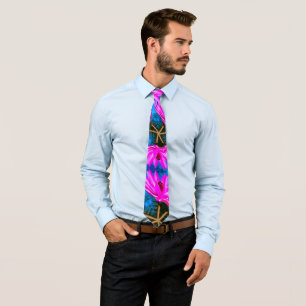 Lotus Flower Pattern Tie