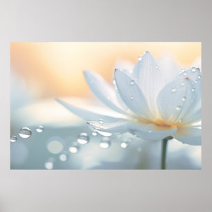 Lotus Flower Petal Nature Serene Calm Poster