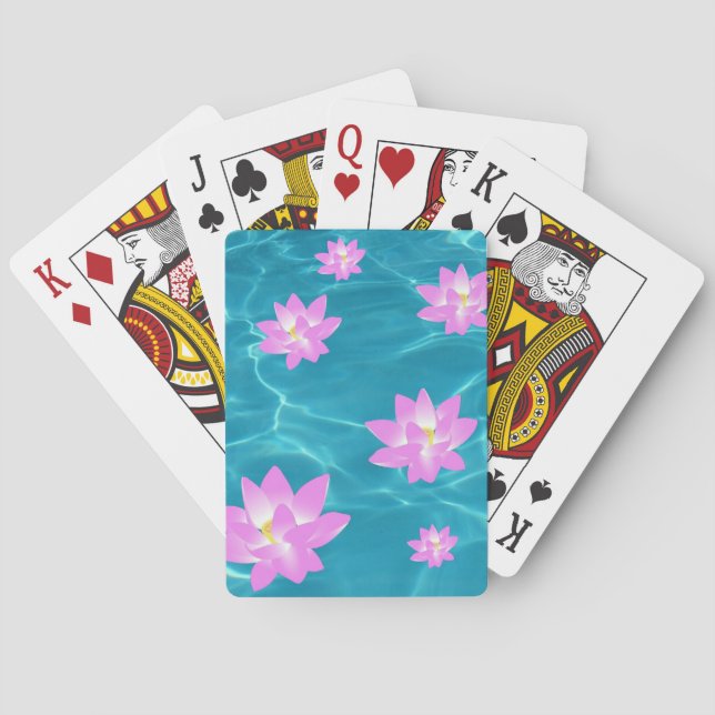 Lotus Flower Playing Cards (Back)