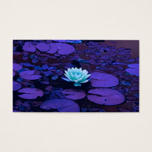 Lotus Flower Purple Blue Turquoise Floral Pond Zen