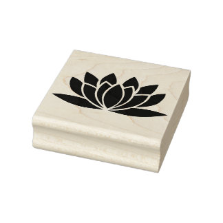 Lotus Flower Rubber Stamp