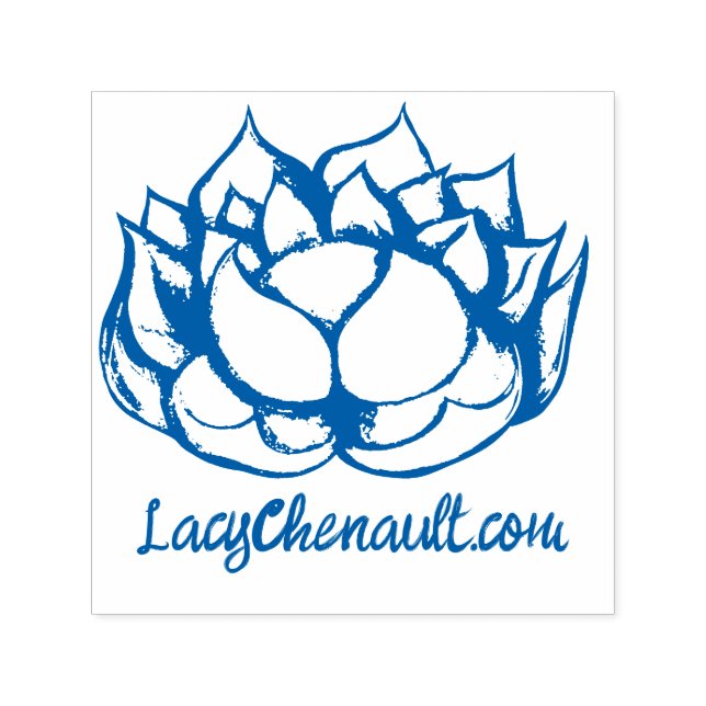 Lotus Flower Self-inking Stamp (Design)