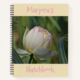Lotus Flower Sketchbook Notebook