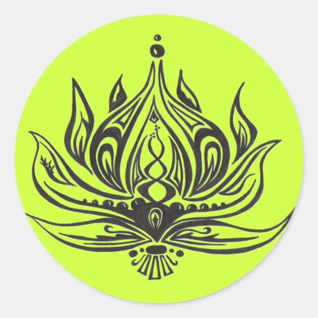 LOTUS FLOWER Sticker (Front)