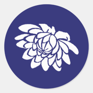 Lotus Flower Sticker (indigo)