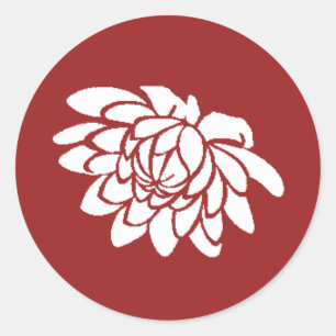 Lotus Flower Sticker (red)