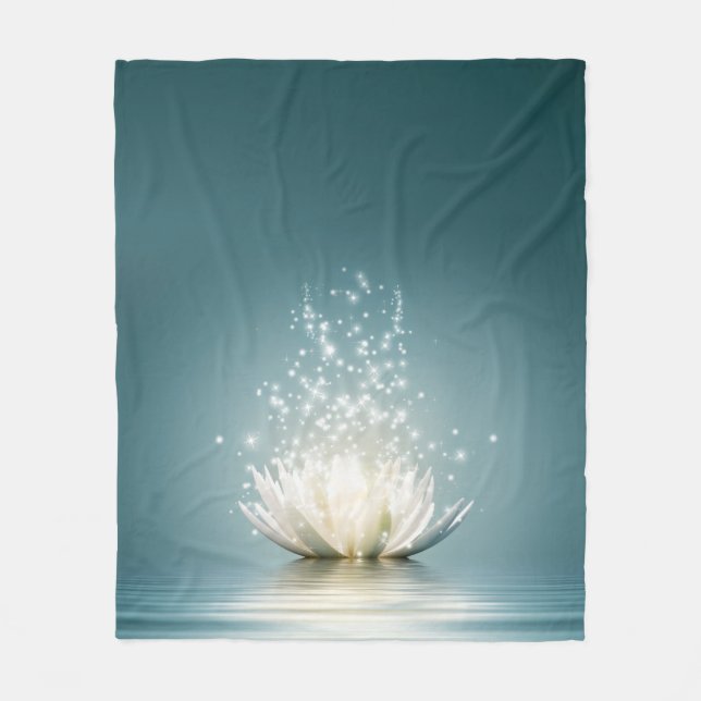 Lotus Flower Throw Blanket (Front)