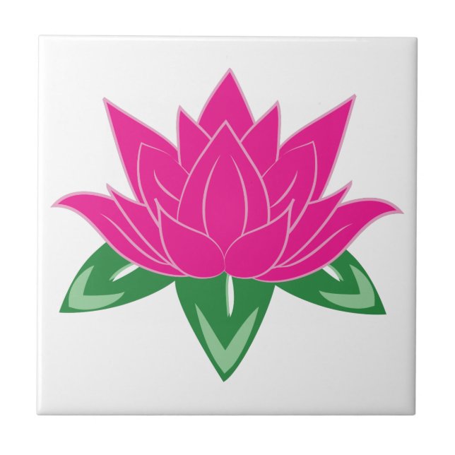 Lotus Flower Tile (Front)