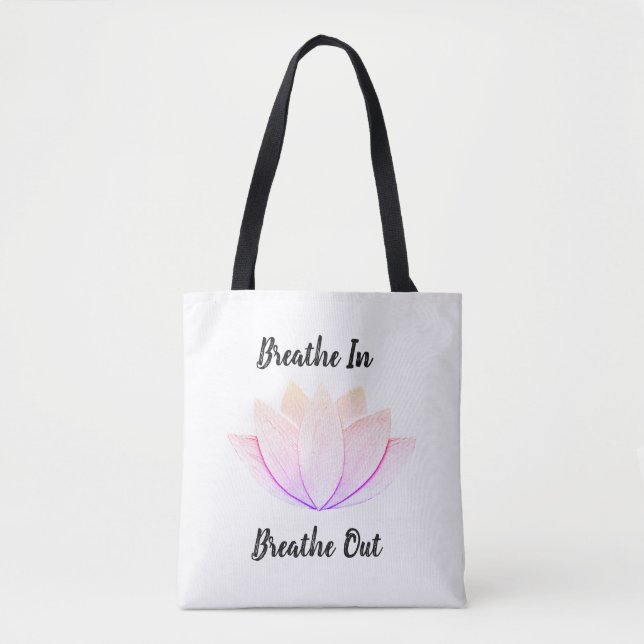 Lotus Flower Tote Bag (Front)