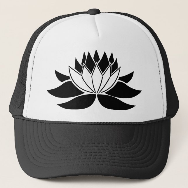 Lotus Flower Trucker Hat (Front)