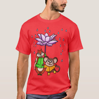 Lotus Flower Umbrella T-Shirt