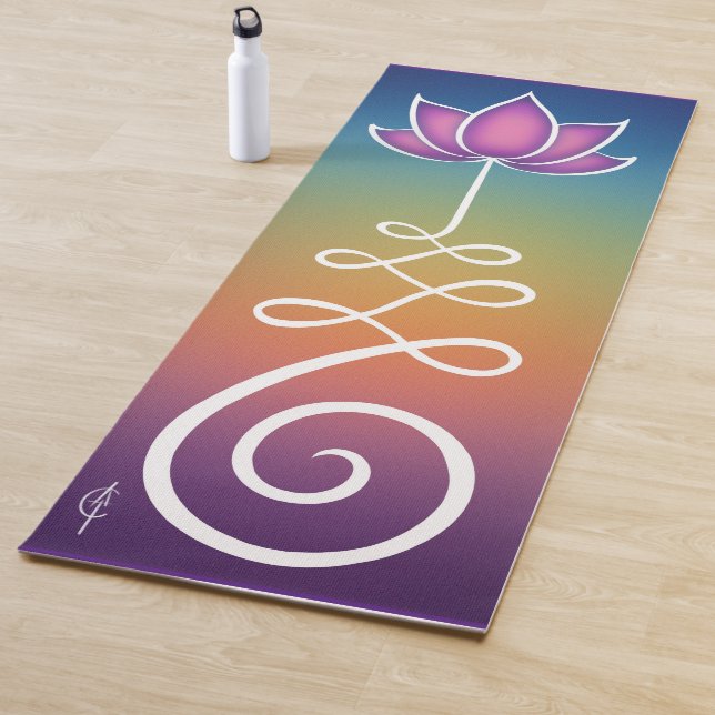 Lotus Flower Unalome Yoga Mat (In Situ)