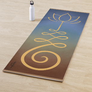 Lotus Flower Unalome Yoga Mat