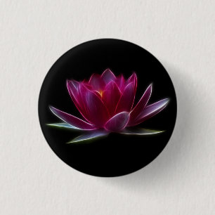 Lotus Flower Water Plant 3 Cm Round Badge
