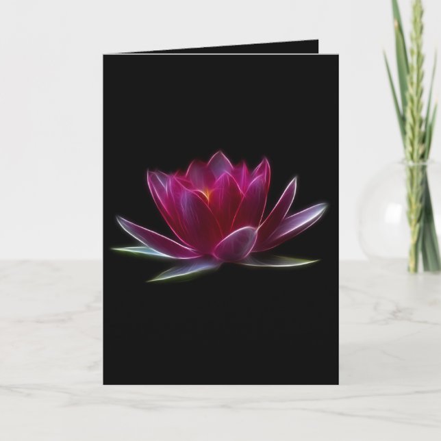 Lotus Flower Water Plant Card (Front)