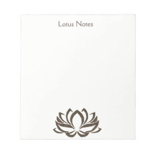 Lotus Flower Yoga Instructor Holistic Classic Notepad