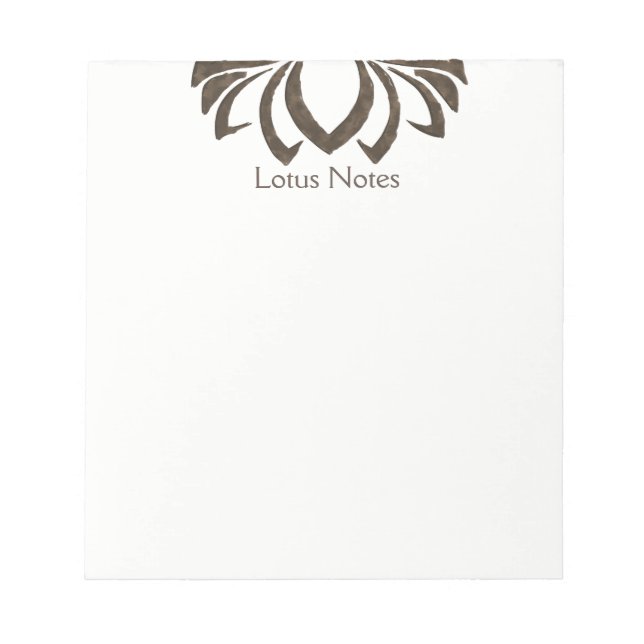 Lotus Flower Yoga Instructor Holistic Classic Notepad (Front)