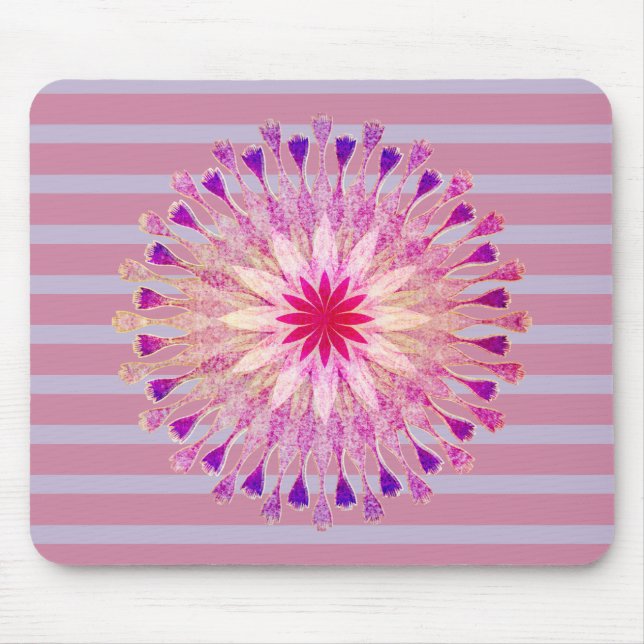 Lotus Flower Yoga Instructor Meditation Holistic Mouse Mat (Front)